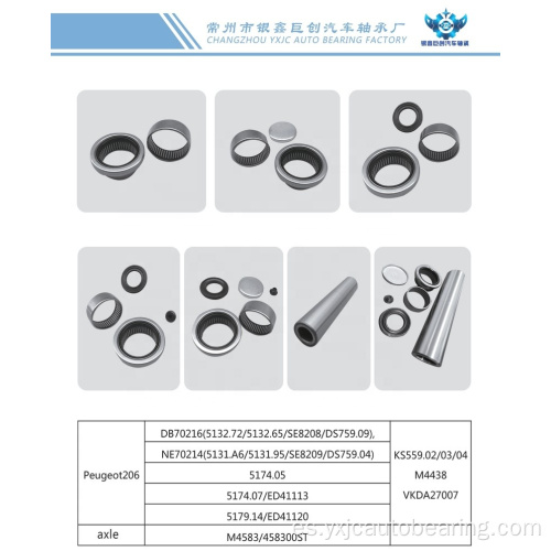 PEUGEOT 206 KIT DE EJE TRASERO RODAMIENTO